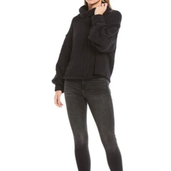 NWT Free People Black Be Yours Sweater S - Picture 1 of 7